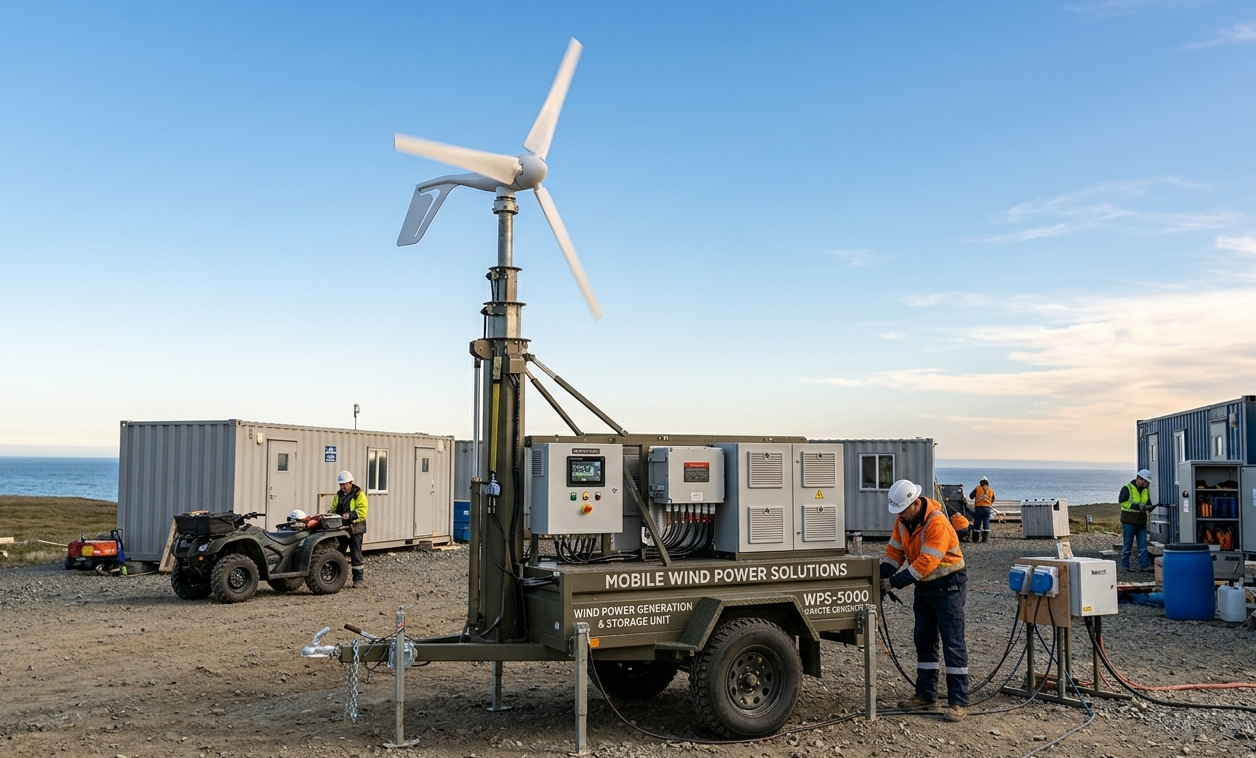 Déploiement en terrain de l'éolienne portable Aarvish